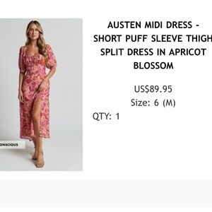 Austen Midi Floral Dress